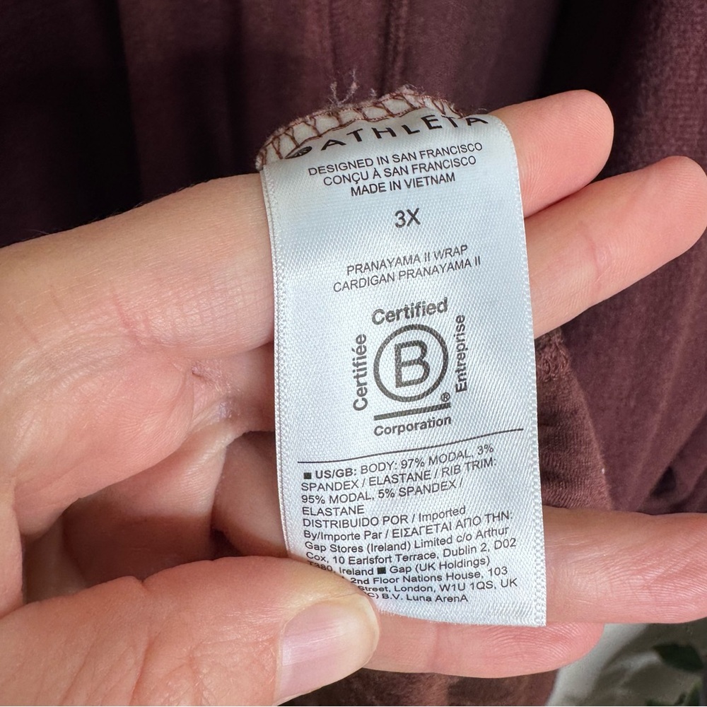 Athleta Open Front Cardigan 3X - Picture 5 of 6